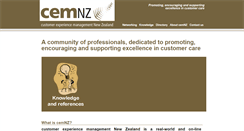 Desktop Screenshot of cemnz.org.nz